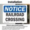 Signmission Railroad Crossing, 5 in W x Rectangle, Vinyl Decal OS-2PACK-NS-D-35-L-17973 - alternate 6